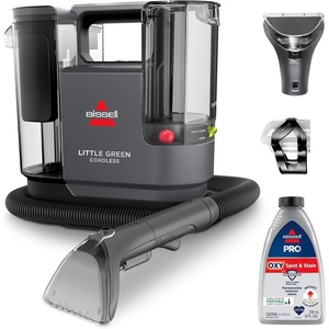 image:imageBISSELL Little Green Cordless SmartMix Powerful Cordless Suction HydroRinse SelfCleaning Hose Tool Pro Oxy Spot amp Stain Formula IncludedLittle Green Cordless SmartMix