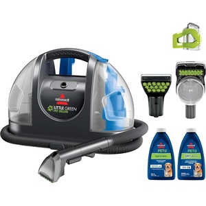 image:imageBISSELL Little Green Mini Portable Carpet and Upholstery Deep Cleaner CarAuto Detailer with HydroRinse SelfCleaning Tool and 4 Tough Stain Tool Tea Green 4075Little Green Deluxe