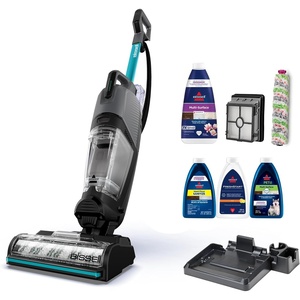 image:imageBissell CrossWave HydroSteam Deluxe Steam Mop 3in1 Wet Dry Vacuum Mop with Steam Function Hard Floor Cleaner Machine with Sanitize Formula Green 3515GHydroSteam Deluxe Teal