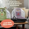 image:imageBISSELL Little Green Mini Portable Carpet and Upholstery Deep Cleaner CarAuto Detailer with HydroRinse SelfCleaning Tool and 4 Tough Stain Tool Limited Edition Color Lake 4075FLittle Green Mini Dusk