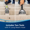 image:imageBissell Big Green PET PRO Carpet Cleaner with 8 Row XL DirtLifter PowerBrush 9inch Long Reach Hose 2 Upholstery Tools Includes Pet Pro Oxy Urine Eliminator FormulaBlackGreen