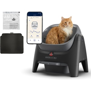 image:imageBISSELL CleanWell Automated Cat Litter Box with OdorVault Technology 20Day XL bin Capacity App Control amp Health Monitoring 4393