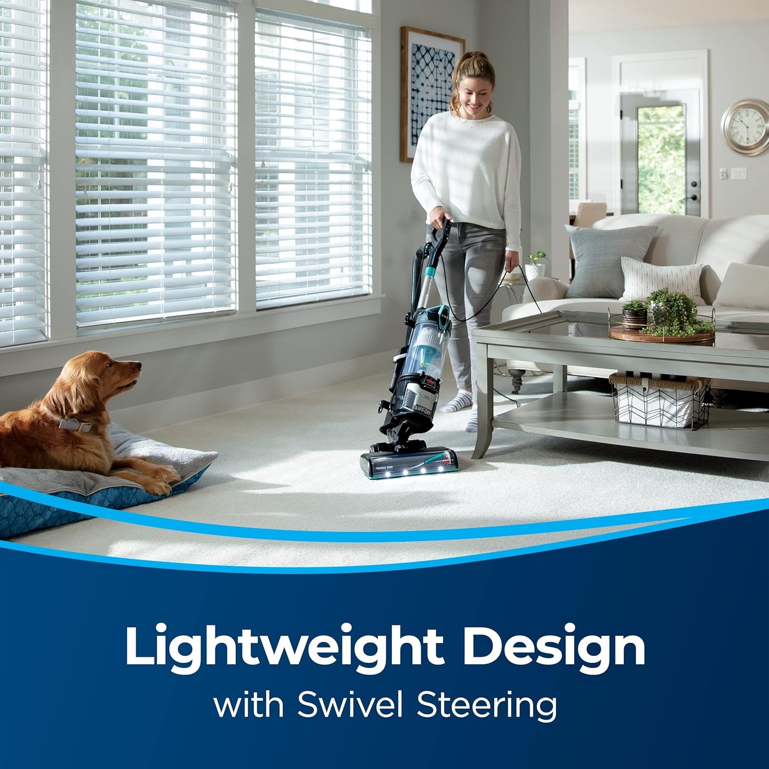 image:imageBissell MultiClean Allergen Rewind Pet Vacuum with HEPA Filter Sealed System Automatic Cord Rewind TangleFree Brush Roll amp LED Headlights 3405MulitClean LiftOff