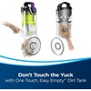 image:imageBISSELL 24613 Pet Hair Eraser Turbo Plus Lightweight Vacuum TangleFree Brush Roll Powerful Pet Hair Pickup SmartSeal Allergen System Specialized Pet Tools Easy Empty Dirt TankGrapevine Purple With Electric Green Accents