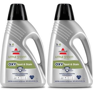 image:imageBISSELL Little Green Spot amp Stain Cleaning Solution with OXY and StainProtect for All Leading Portable Carpet amp Upholstery Deep Cleaners Instantly amp Permanently Removes Stains 2038G 32ozLittle Green Oxy 64 oz Pack of 2