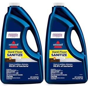 image:imageBissell Hard Floor Sanitize Solution for use in CrossWave and Spinwave 80oz Eliminates 999 of Bacteria64 Fl Oz Pack of 2