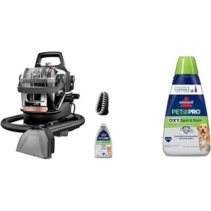 image:imageBISSELL Little Green HydroSteam MultiPurpose Portable Carpet and Upholstery Cleaner Car and Auto Detailer 3618  Bissell PET PRO OXY Spot amp Stain Formula for Portable Carpet Cleaners 32 oz 2034